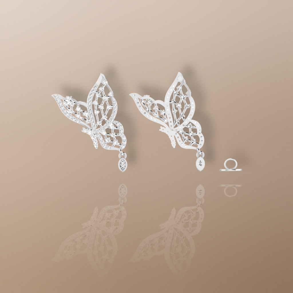 Marquise diamond dewdrop charm