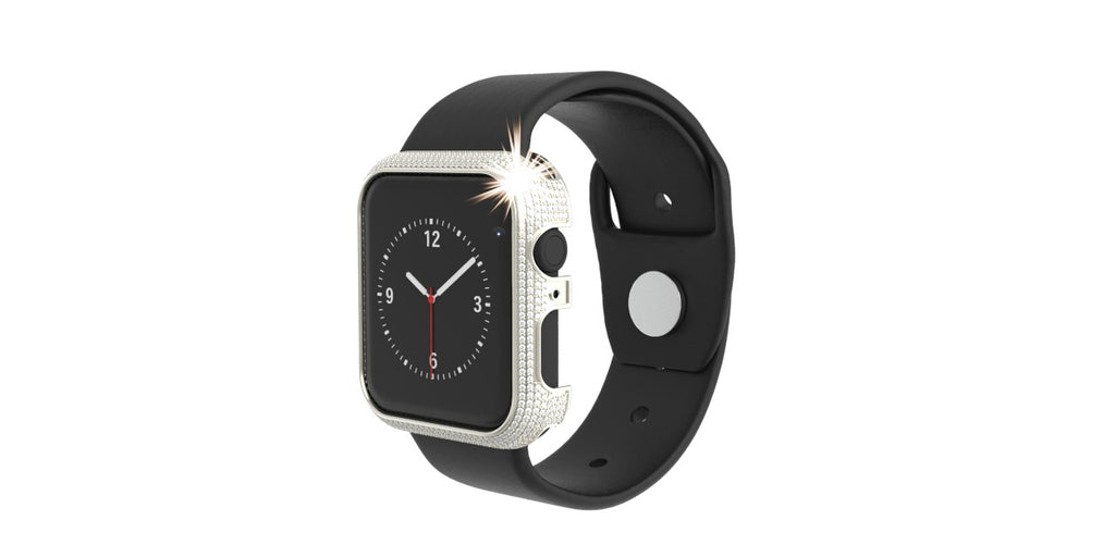 9ct Gold paved diamond smart watch case
