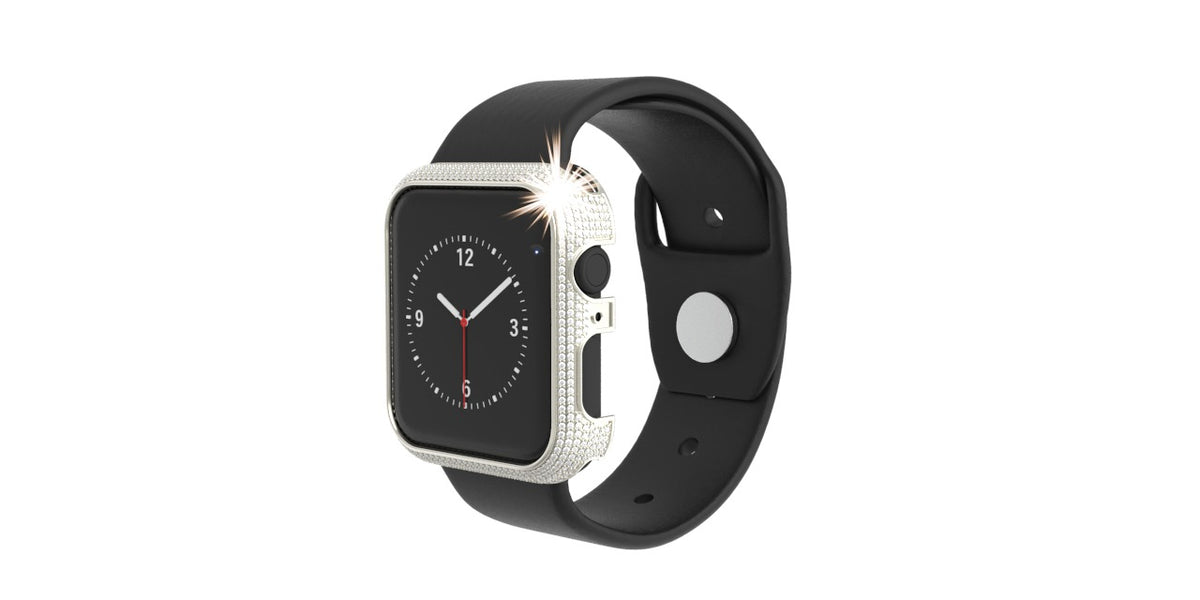9ct Gold paved diamond smart watch case