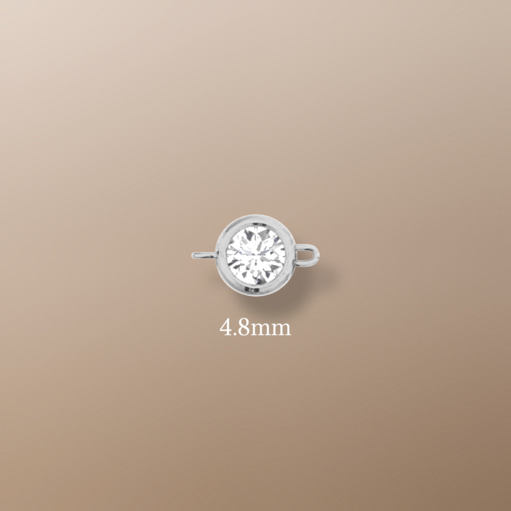 18ct White Gold Solitaire Diamond Bracelet 0.15ct