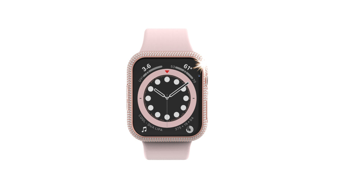 9ct Gold paved diamond smart watch case