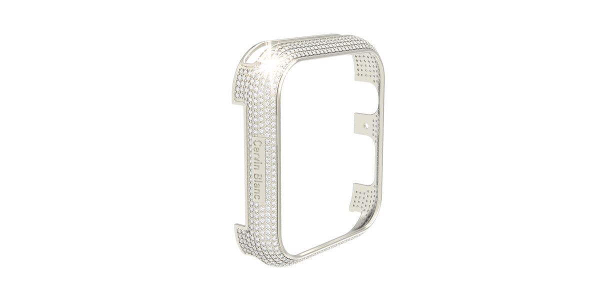 9ct Gold paved diamond smart watch case