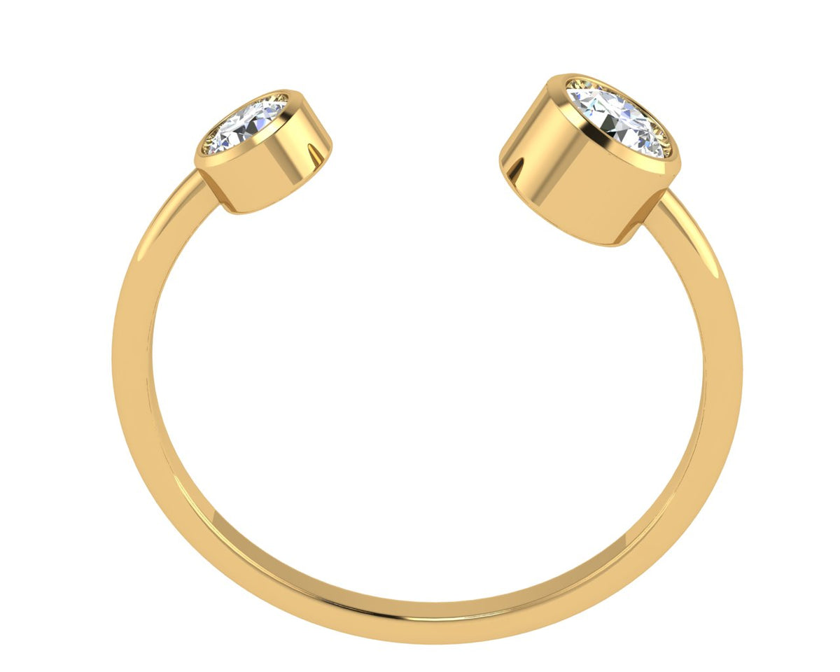 Handcrafted ‘You & I’ Diamond Promise Ring – For Couples Who Dare to Be Different
