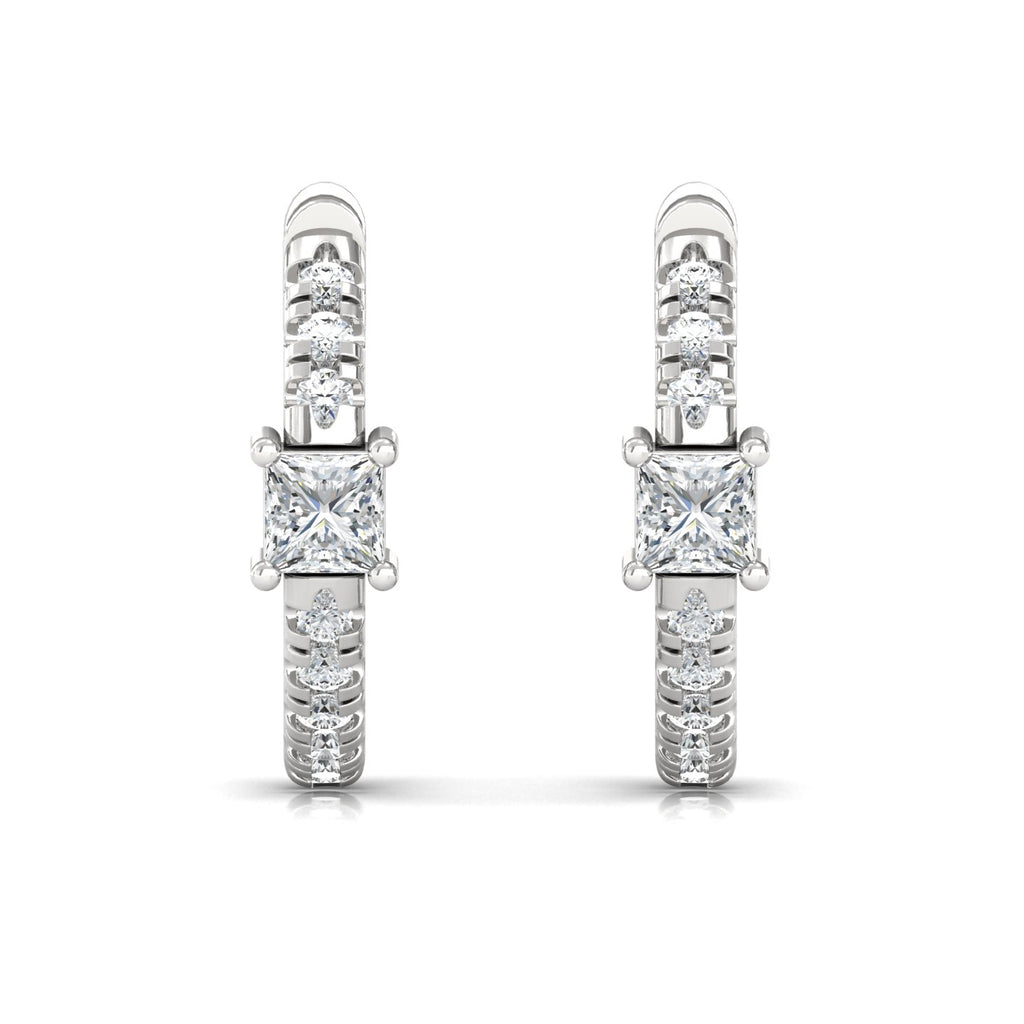 Gold and diamond earrings 