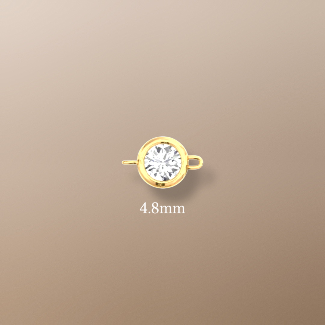 Bracelet solitaire en or jaune 18 carats avec diamant de 0,15 carat