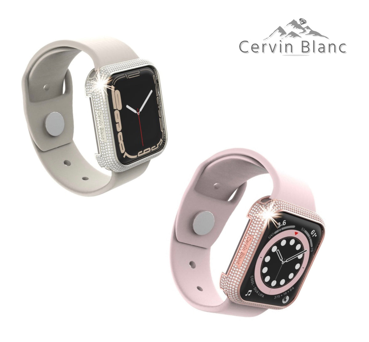 9ct Gold paved diamond smart watch case