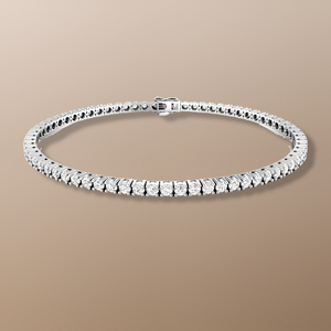18ct white gold diamond tennis bracelet 