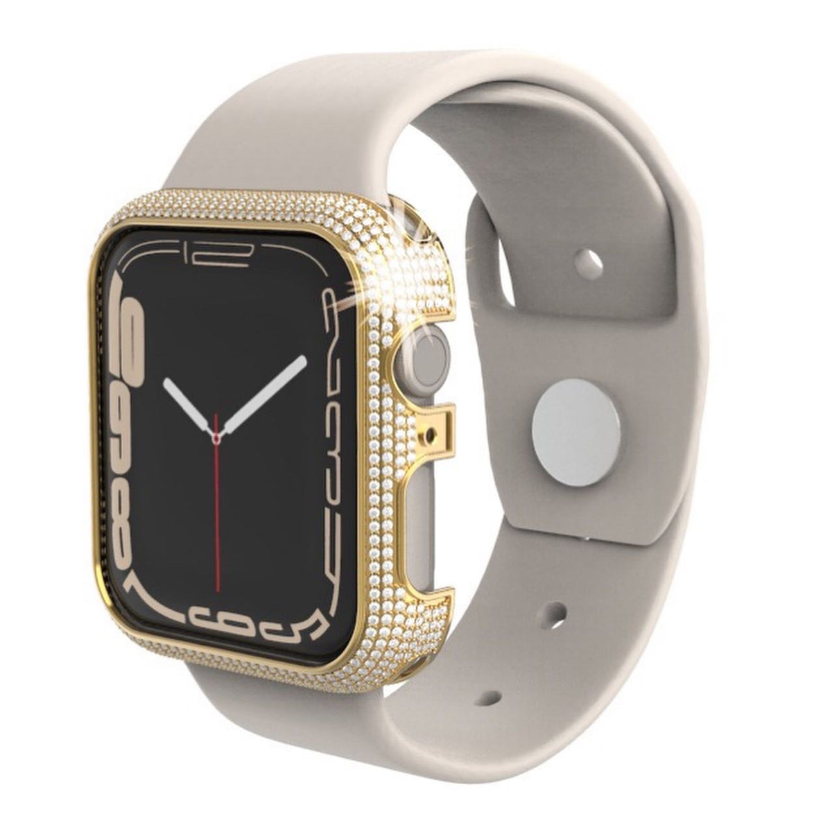 9ct Gold paved diamond smart watch case