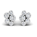 18ct White Gold Diamond Bubble Earrings, 1ct, sparkling diamonds, elegant, luxury, modern design, unique bubble shape, high-quality, brilliant cut, excellent clarity, breathtaking sparkle, fine jewelry, glamour, special event, everyday look, must-have, exquisite
