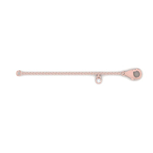 18ct Rose Gold chain extender with Diamond