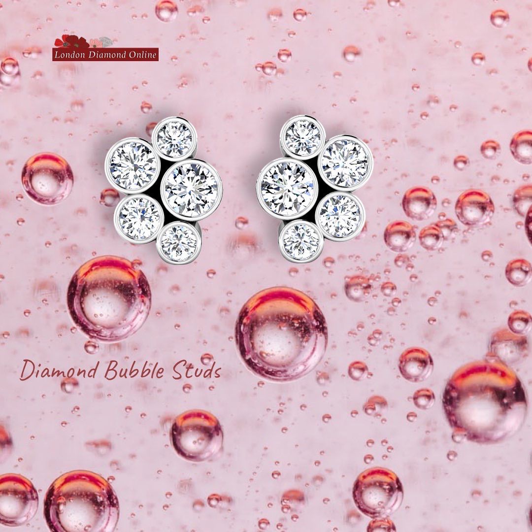 Gold and diamond earrings 