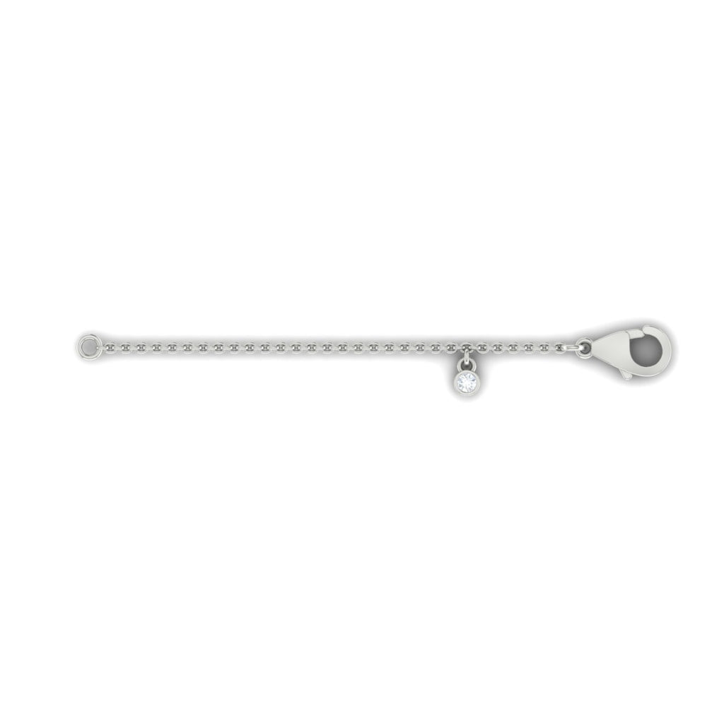  Catena in oro bianco 18 carati con diamanti
