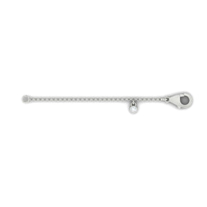 18ct White Gold chain extender with Diamond