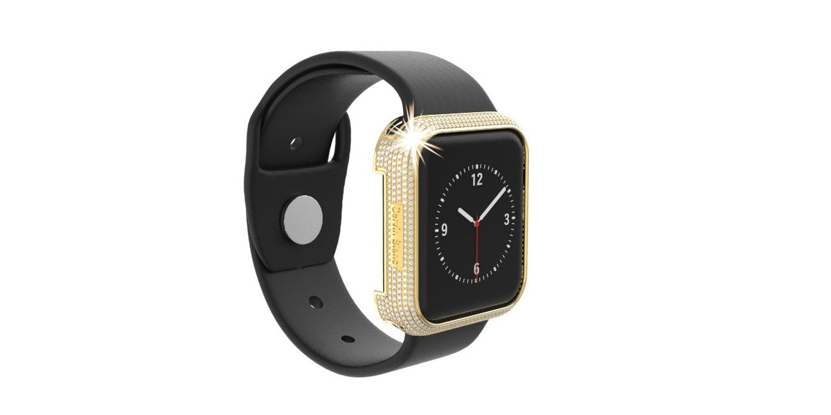 Silver Gold vermeil diamond smart watch case