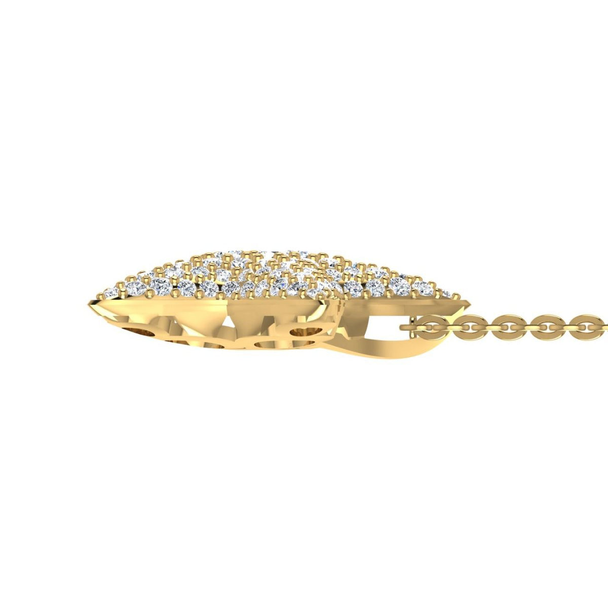 18ct Yellow Gold Diamond Star Necklace