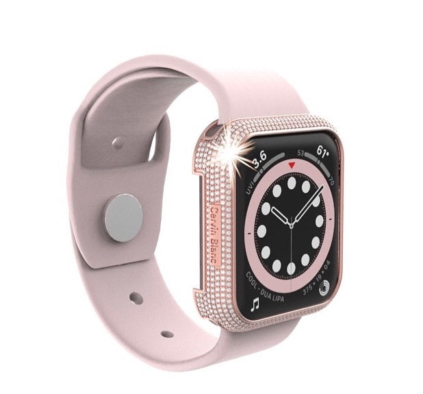9ct Gold paved diamond smart watch case