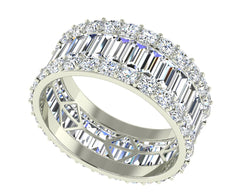 White Gold Diamond Eternity Ring 4ct