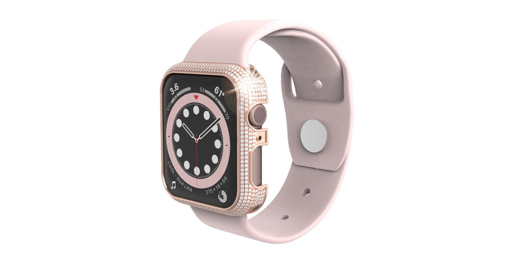 9ct Gold paved diamond smart watch case