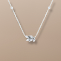 18ct White Gold Diamond Leaf Necklace, 1ct Marquise Cut Diamond, timeless piece, expertly crafted, delicate leaf design, sparkling centerpiece, glamorous evening event, casual daytime outing, durable, long-lasting, skilled artisans, highest quality materials, perfect gift, special occasion, elegant design, stunning diamond centerpiece, lasting impression