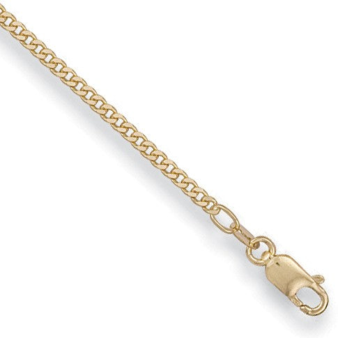 18ct Yellow Gold 1.7mm Curb Chain