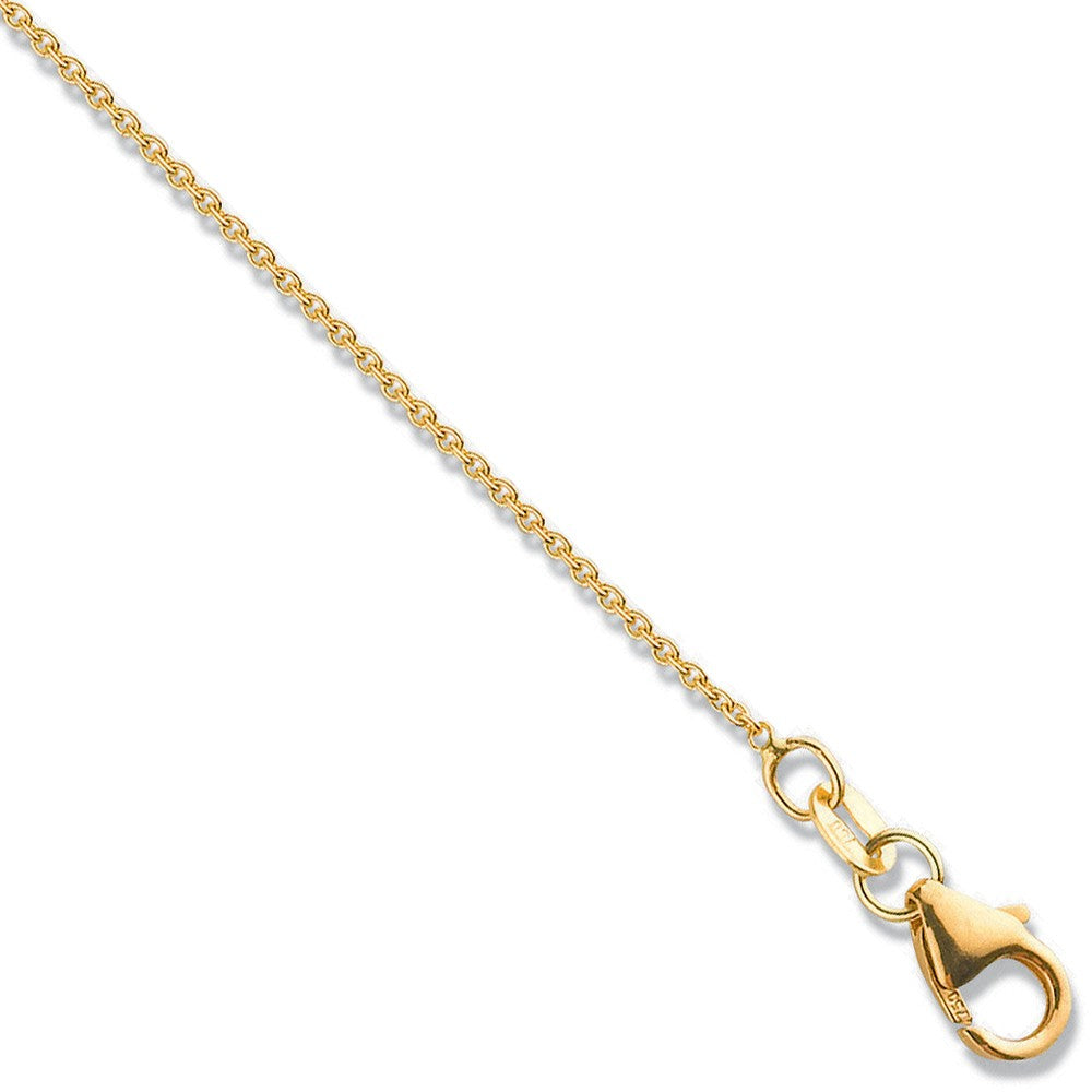 Chaîne rolo en or jaune 18 carats de 1,1 mm