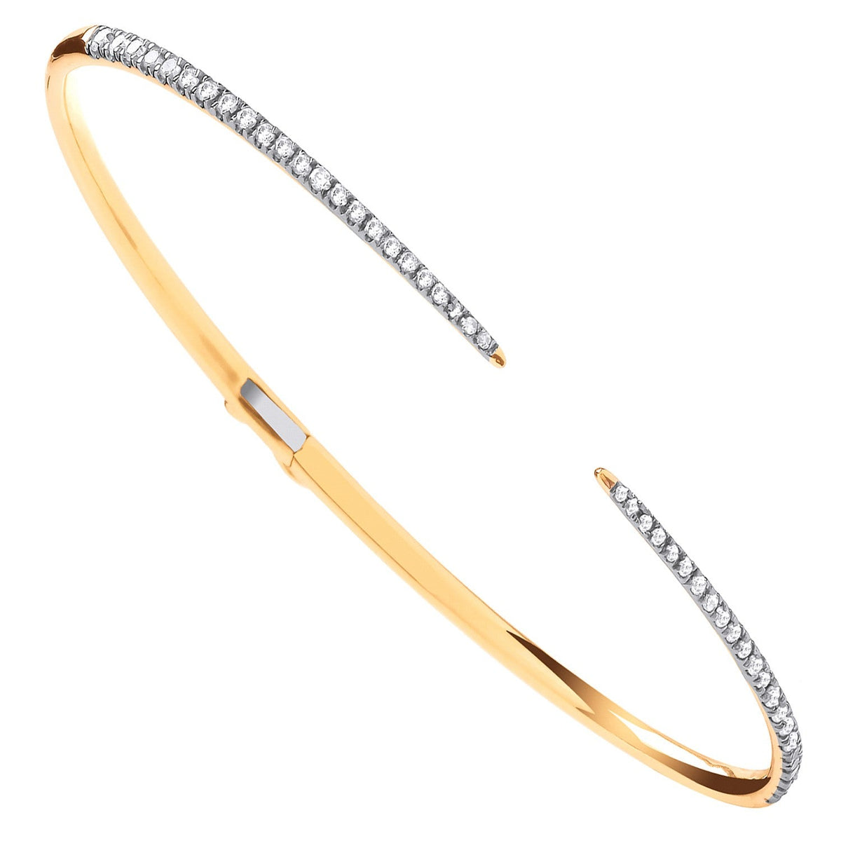 Bracelet articulé en or jaune 18 carats (0,50 carat)