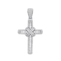 18ct White Gold 2.00ct Diamond Cross