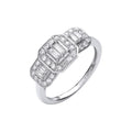 18-karätiger Weißgold-Ring mit 0,50 Karat Diamanten