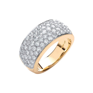 18ct Yellow Gold 1.60ctw Diamond Bombay Ring