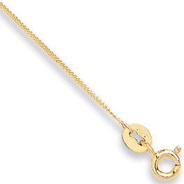 Chaîne gourmette en or jaune 18 carats de 0,9 mm