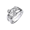 Bague habillée en or blanc 18 carats avec diamant de 0,75 carat GH-SI