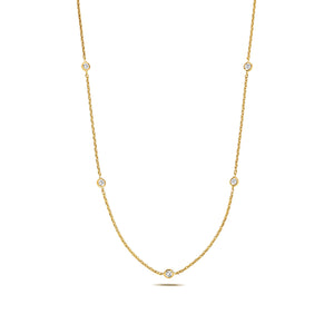 DIAMOND By The Yard RUBOVER NECKLACE IN 18CT GOLD