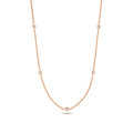 Collier rubis en or rose 18 carats serti de diamants