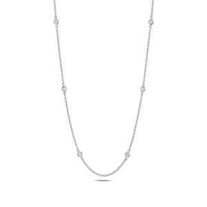 NDQ112W - DIAMOND NECKLACE IN 18CT WHITE GOLD