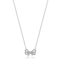 DIAMOND BOW NECKLACE IN 18CT WHITE GOLD