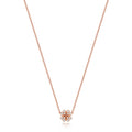 DIAMOND CLOVER NECKLACE IN 18CT ROSE GOLD