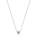 DIAMOND CLOVER NECKLACE IN 18CT WHITE GOLD