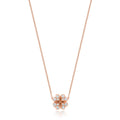DIAMOND CLOVER NECKLACE IN 18CT ROSE GOLD