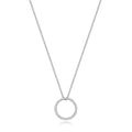 DIAMOND CIRCLE Of Life NECKLACE IN 18CT WHITE GOLD