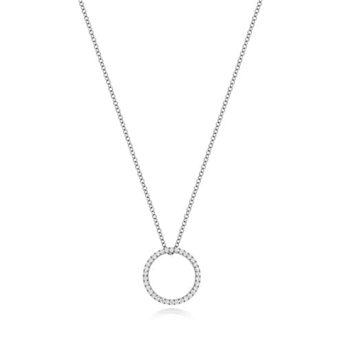 Collier Cercle de Vie en diamants et or blanc 18 carats