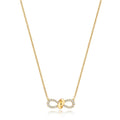 DIAMOND BOW NECKLACE IN 18CT GOLD