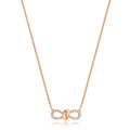 DIAMOND BOW Ribbon NECKLACE IN 18CT ROSE GOLD