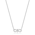 DIAMOND BOW Ribbon NECKLACE IN 18CT WHITE GOLD