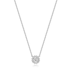 NDQ126W - Collier illusion diamant en or blanc 18 carats