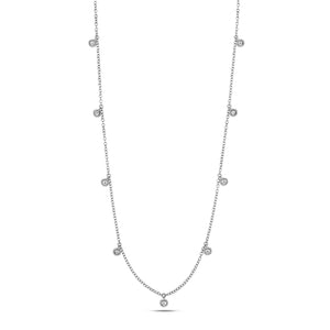 DIAMOND By The Yard RUBOVER NECKLACE IN 18CT WHITE GOLD
