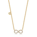 DIAMANT-INFINITY-HALSKETTE AUS 18-KARÄTIGEM GOLD