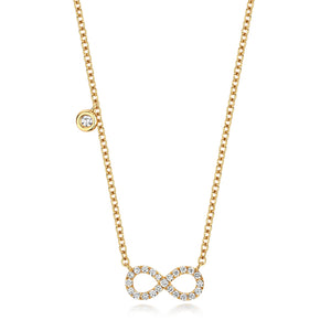 DIAMOND INFINITY NECKLACE IN 18CT GOLD