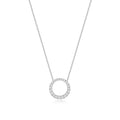 Collier en diamants et or blanc 18 carats - Cercle de la vie
