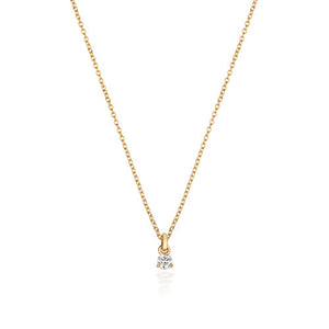 Solitaire DIAMOND NECKLACE IN 18CT GOLD