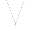 NDQ149W – Diamant-Vierkrallen-Halskette aus 18-karätigem Weißgold